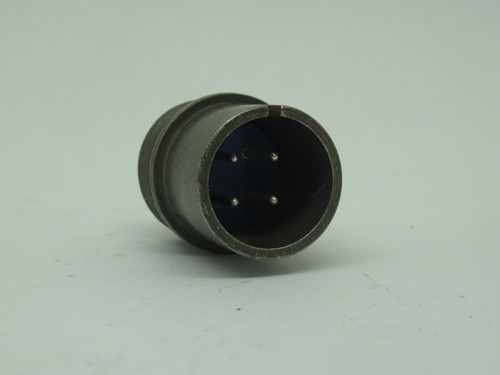 Amphenol 97-3101A-18-4P 4-Pin Male Circular Connector MISSING WASHER USED