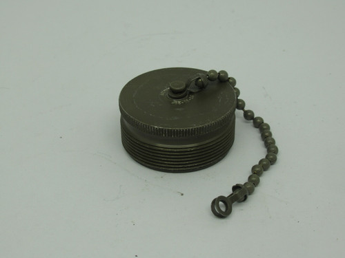Amphenol 97-60-28P Metal Protection Cap Bead Chain 1-3/4"-18 Thread USED