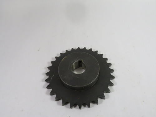 Martin 60BS28H Roller Chain Sprocket Gear 1-7/16" Bore (Custom Bore) USED