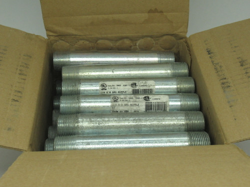 Wheatland 35575 Rigid Conduit Nipple 6" Length 3/4" Thread Lot of 25 NEW
