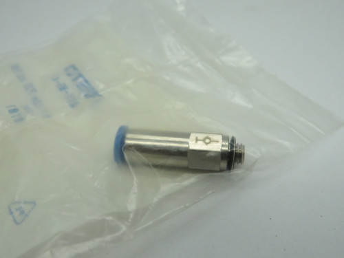 Festo 153291 QSMK-M5-4 Self-Sealing Push-In Fitting M5 x 4mm Tubing OD NWB