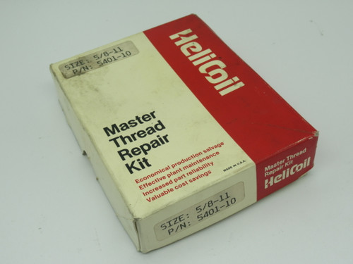 Helicoil 5401-10 Master Thread Repair Kit Size 5/8-11 USED