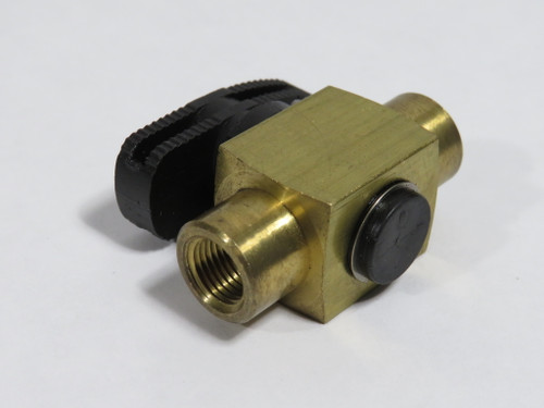 Parker 2F-PR4-VT-B Rotary Plug Valve 1/8" Brass USED