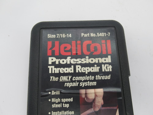 Helicoil 5401-7 Thread Repair Kit Size 7/16-14 *Missing 3 Long Inserts* USED