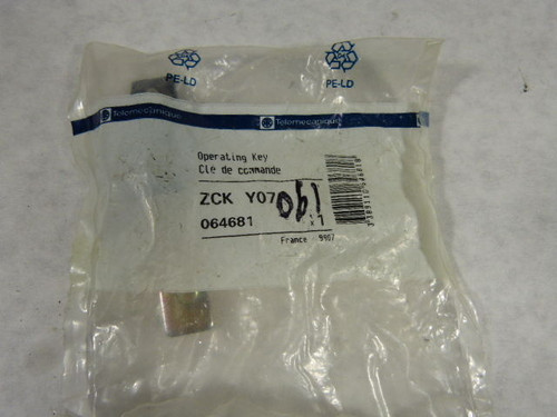Telemecanique ZCK Y07 Operating Key ! NEW !