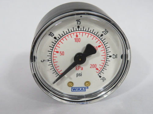 Wika 111.12-2 Dry Pressure Gauge 0-30 psi 0-200kPa 1/4" NPT 2" Dial NOP