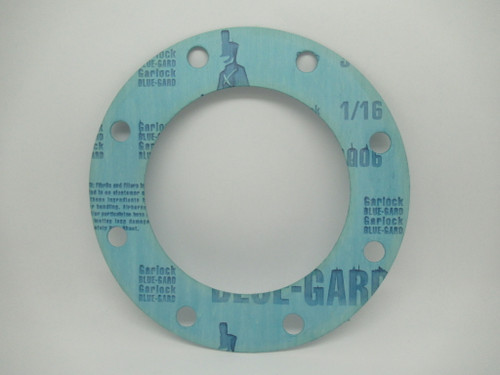 Garlock 37706-4108 Blue-Gard Gasket 13-1/2"OD 8-5/8"ID 1/16"T 8x 7/8" Hole USED