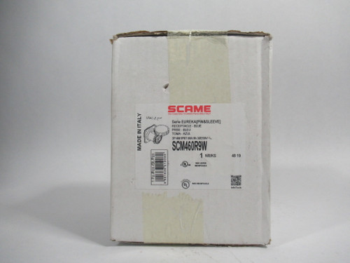 Scame SCM460R9W Blue Receptacle 60A 250VAC 4W 3P NEW