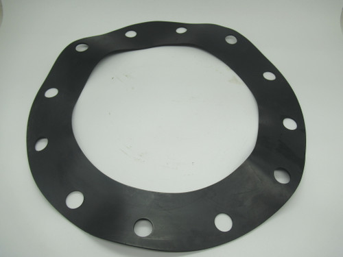 Generic Full Face Gasket 19"OD 12-3/4"ID 1/8"Thick 12x 1" Bolt Hole USED