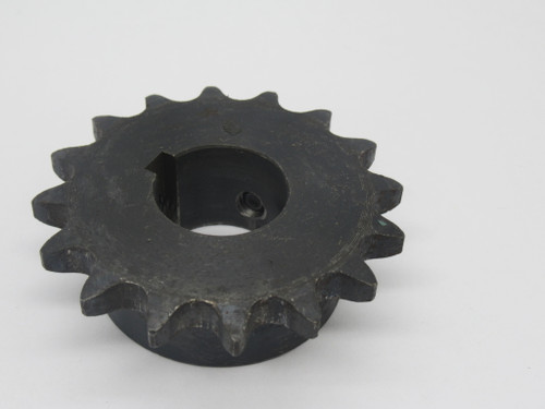 Generic 40-16 Roller Chain Sprocket 1" Bore 16 Teeth 40 Chain 1/2" Pitch USED