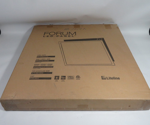 Liteline LEDP-22-WH 2'x2' Forum LED Panel Light 120-347VAC 20/30/40W  NEW