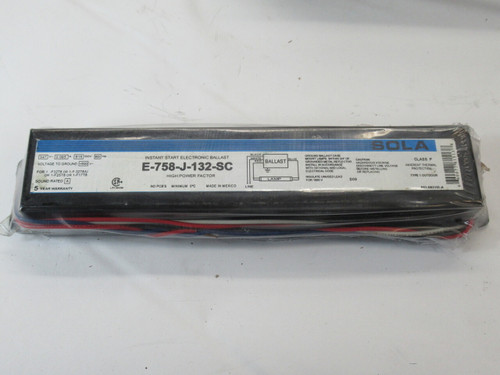 Sola E-758-J-132-SC Ballast 347V 0.095A 60Hz Lot of 13 NOP