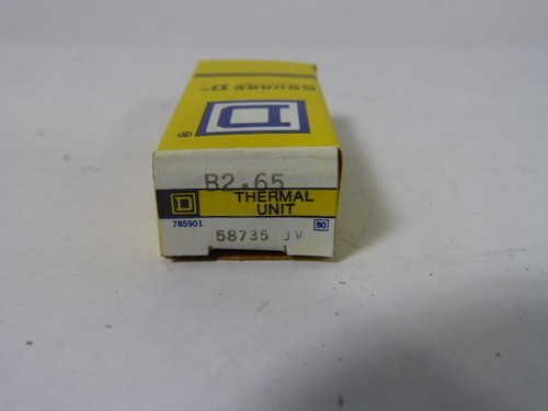 Square D B2.65 Overload Relay Thermal Unit ! NEW !