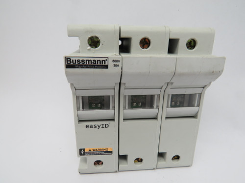 Bussmann CH30J3I Cooper Fuse Holder w/LED Indicator 30A 600VAC 3P USED