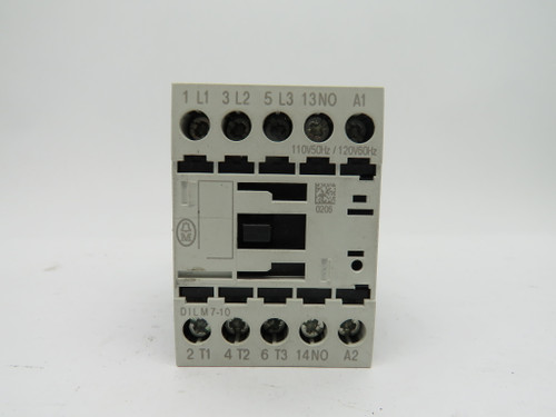 Moeller DILM7-10 Contactor 3-Pole 110/120V 50/60Hz 20A 600VAC USED