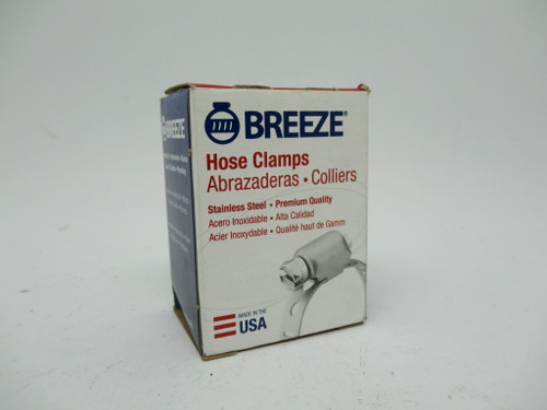 Breeze 3504 Hose Clamp 7/32 - 5/8" ID 5/16" Band Width Lot Of 10 SHELF WEAR NEW