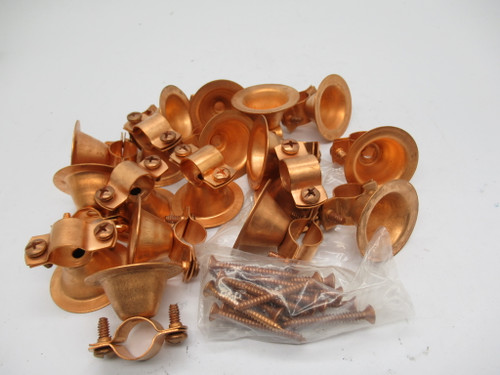 Amtrol 606-2 Copper Clad Van Hanger 1/2" Tube Size c/w Wood Screw Lot Of 18 NEW