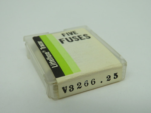 Littelfuse V3266.25 Time Delay Ceramic Fuse 6-1/4A 250V 5-Pack NEW