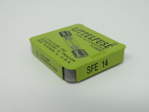 Littelfuse SFE-14 Fast-Acting Glass Fuse 14A 32V 5-Pack NEW