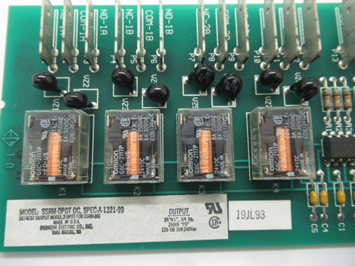Paragon Electric SSRM-DPDT OC Defrost Output Card Model 2 2A 120/208-240VAC USED