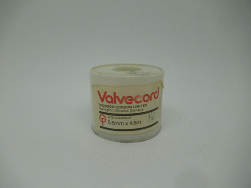 Thomson Gordon Valvecord Valve Packing Seal 5.6mm x 4.6m *Cut* USED