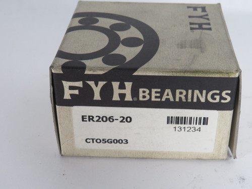 FYH Bearings ER206-20 Insert Bearing 1-1/4"ID 2.441"OD 1-1/2" LTB 7/8"W NEW