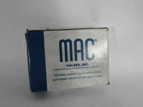 Mac PME-111CCAA Solenoid Valve 25-150 psi 120V@60Hz 6.8W 110V@50Hz NEW