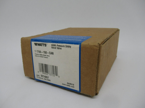 Watts 174A-150-CAN-1 Pressure Safety Valve 1" 150psi Model M1 NEW