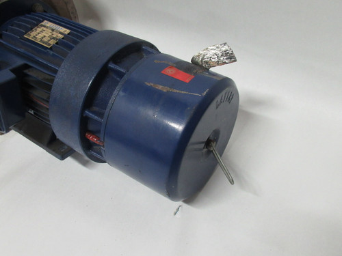 Lafert 2HP 1680RPM 208/230V TEFC 3Ph 7A 60Hz c/w Gear Reducer & Brake USED