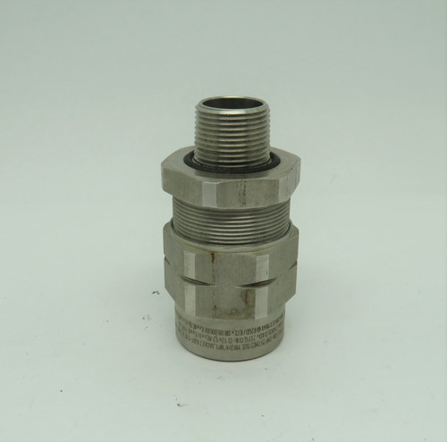 Appleton TMC2-075118NB Nickel-Plated Brass Connector 3/4”NPT USED