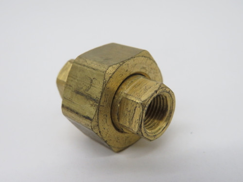 Generic Brass Female Swivel Union Fitting 1/8" NPT Lot of 3 USED