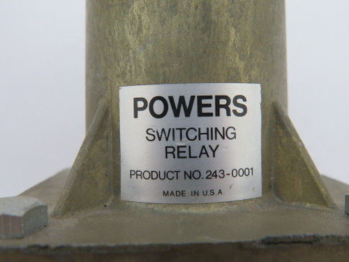 Powers 243-0001 Old Style Switching Relay USED