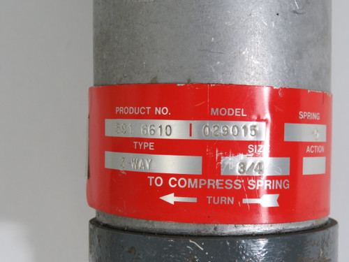 Powers 591-6610 Pneumatic Flowrite Valve NPT 3/4" 3 Way USED