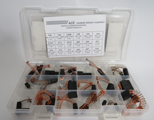 Ace Carbon Motor Generator Brush Kit Lot of 41 *Missing Brushes* NEW