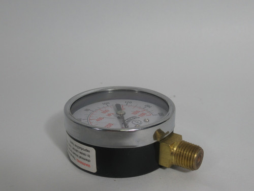 Winters PEM215 Pressure Gauge 2-1/2" 0-160 Psi Bottom Port 1/4" NPT USED