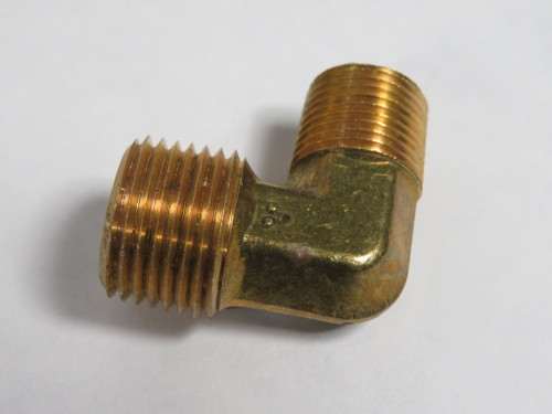 Fairview 99-DC Forged Brass L Fitting 1/2" x 3/8" Male NPT Lot of 3 USED