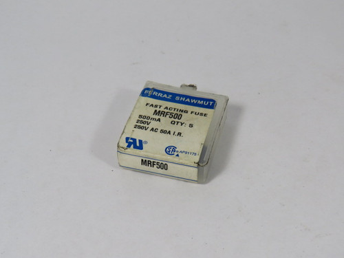 Ferraz Shawmut MRF500 Micro Fuse 500MA 250V 5-Pack ! NEW !