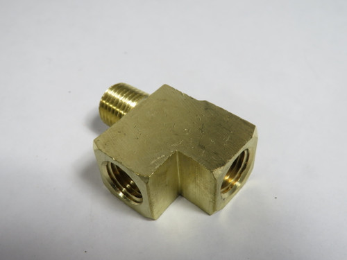 Generic Brass Street Tee Fitting 1/4" NPT Lot of 13 USED