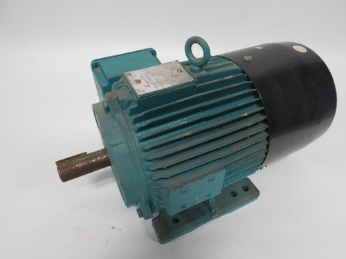 Brook Crompton 5HP 1730RPM 230/460V DF184T-Z TEFC 3Ph 13.6/6.8 60Hz USED