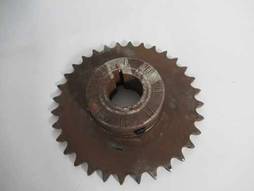 Diamond 40B32 Roller Chain Sprocket 1-1/8"ID 35T 40Chain *Significant Rust* USED