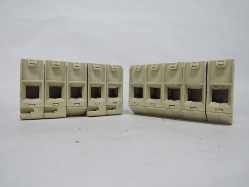 Siemens 8WA1-206 Beige Terminal Block 70mm2 2-0AWG Lot Of 10 USED