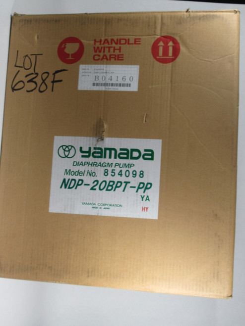 Yamada NDP-20BPT-PP Diaphragm Pump 3/4" Inlet 3/4" Outlet NEW