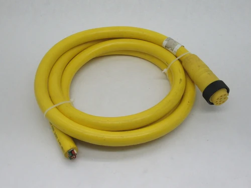 Lumberg RK100M-699/6F Single-Ended Cordset 10-Pin Female 1-1/8" 6FT USED