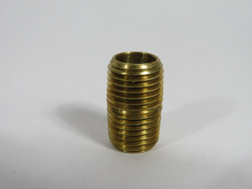 Generic Brass Close Pipe Nipple 1/4" NPT 7/8" Length Lot of 21 USED