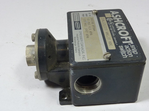 Ashcroft B424B-XFSNH Snap Action Switch 15A 125/250VAC 30VDC USED