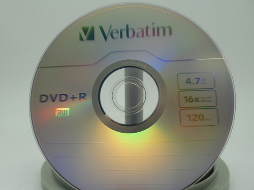 Verbatim 95037 DVD+R 4.7GB 16xSpeed 120mins Lot Of 5 NOP