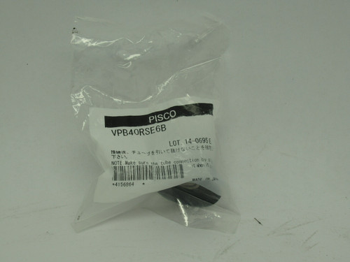 Pisco VPB40RSE6B Vacuum Pad 40mm Dia. Fixed Side 6mmOD 4mmID Barb Fitting NWB