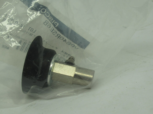 Pisco VPB40RSE6B Vacuum Pad 40mm Dia. Fixed Side 6mmOD 4mmID Barb Fitting NWB
