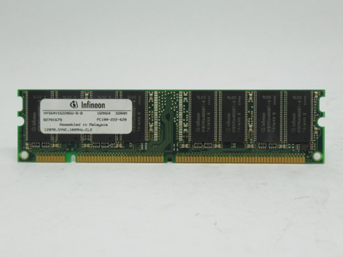 Infineon HYS64V16220GU-8-B SDRam Memory Module 128MB 100MHz USED