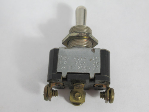 Cutler-Hammer 7502K13 Toggle Switch 3 Position 1PDT 1/2HP@125VAC 1P USED